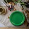 24 Count Green Dessert Plates 7" Round Paper for Everyday Use and Party Needs